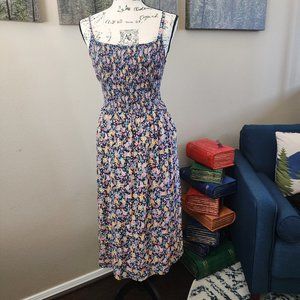 Smocked Sleeveless Dress